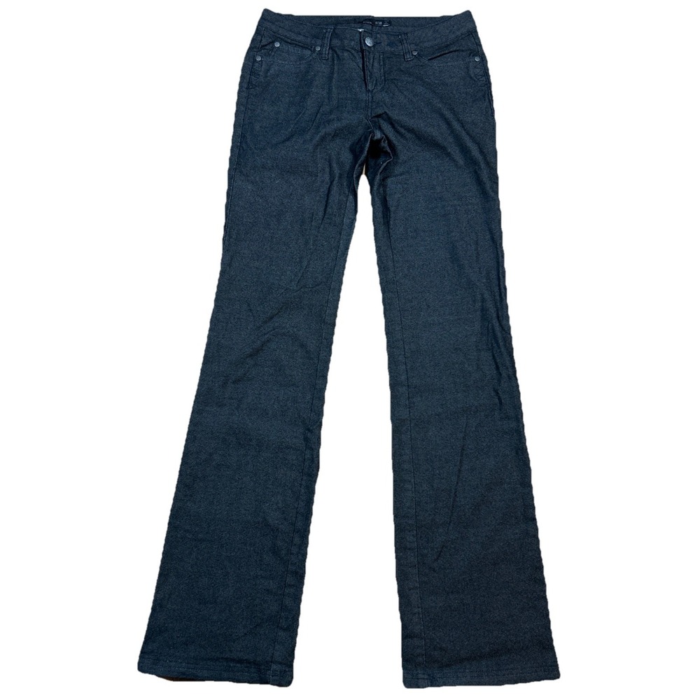 Prana Jeans Womens‎ 6/28 Heather Black Skinny Outdoors Stretch Zip Fly